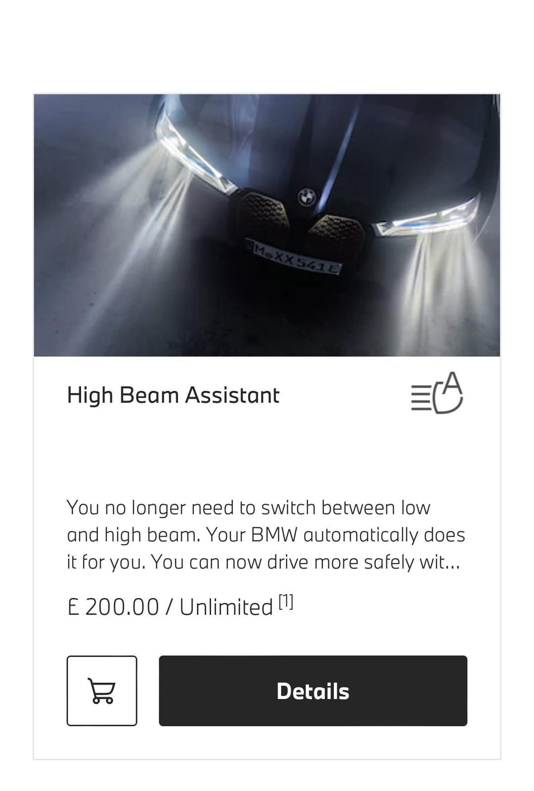 Is there a proven way around paying £200 to activate high beam assist? :  r/BmwTech