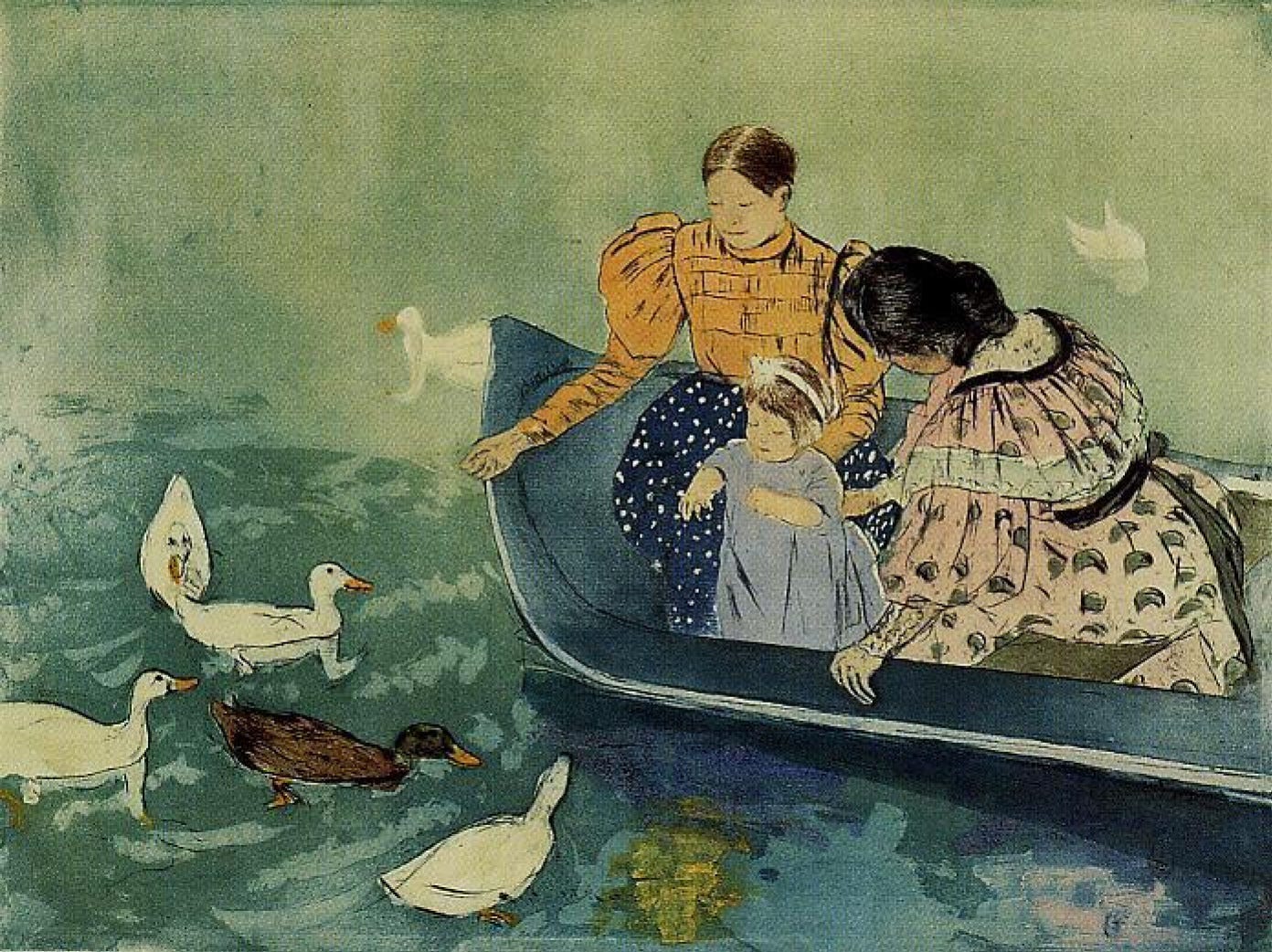 Feeding the ducks, 1895, 50×30 cm by Mary Cassatt: History, Analysis &  Facts | Arthive