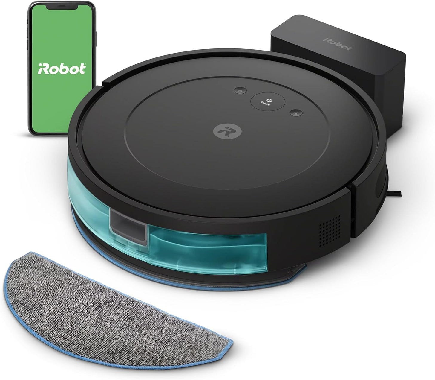 iRobot Roomba Robot Vacuum and Mop Combo (Y0140) - Vacuums and mops, Easy to use, Power-Lifting Suction, Multi-Surface Cleaning, Smart Navigation Cleans in Neat Rows, Self-Charging, Works with Alexa