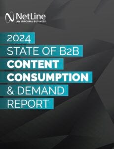 Netline 2024 report on B2B content cover