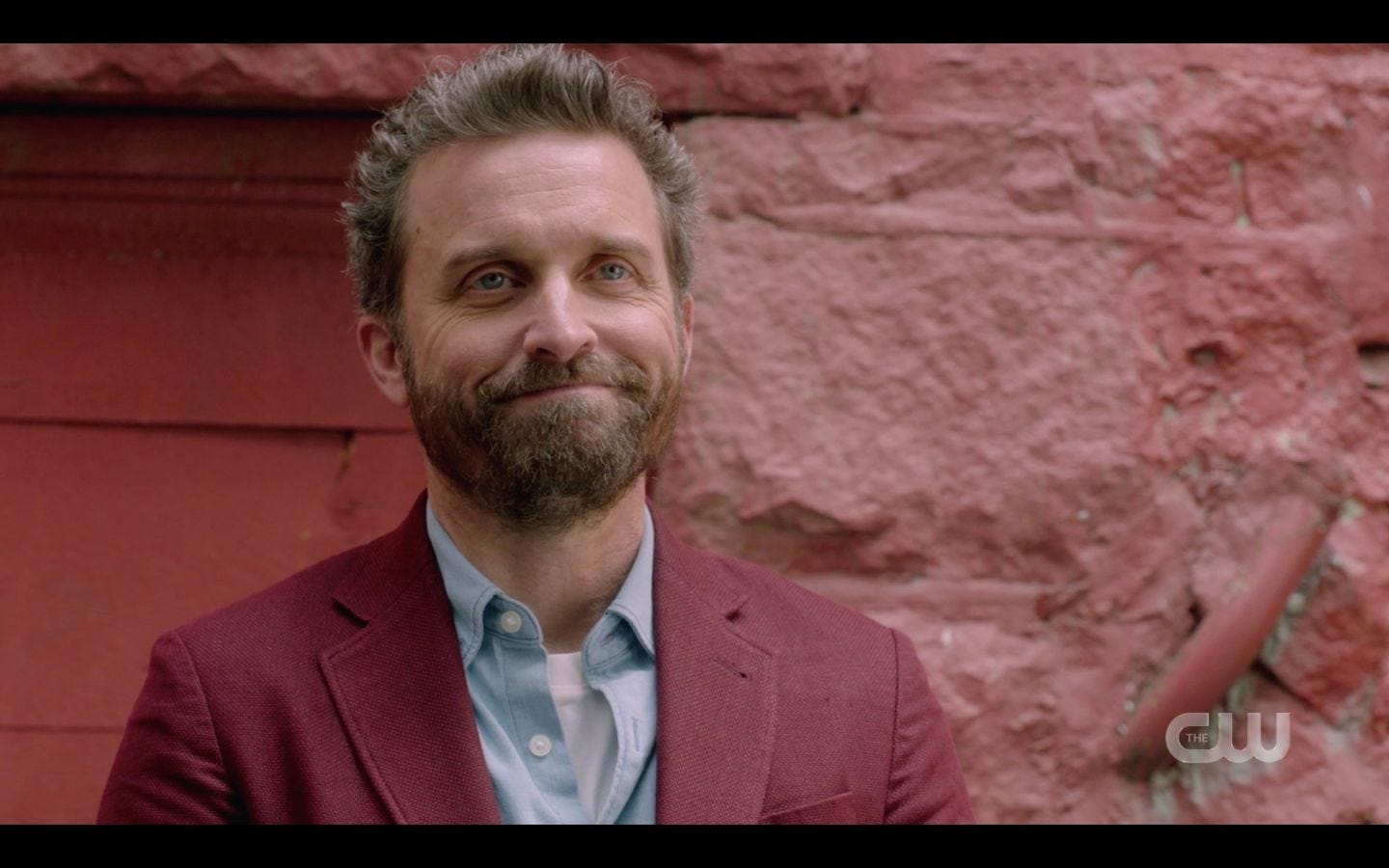 Chuck God smiling at Castiel SPN 14.20 Chuck God smiling at Castiel SPN 14.20