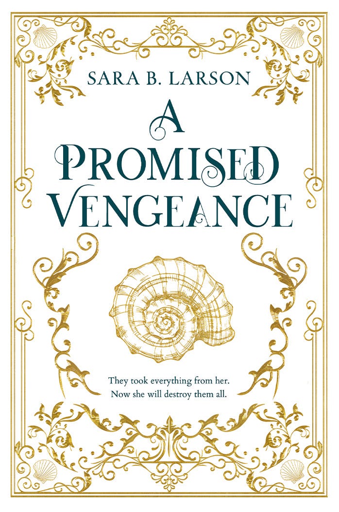 Book Cover A Promised Vengeance by Sara B. Larson Book Cover A Promised Vengeance by Sara B. Larson