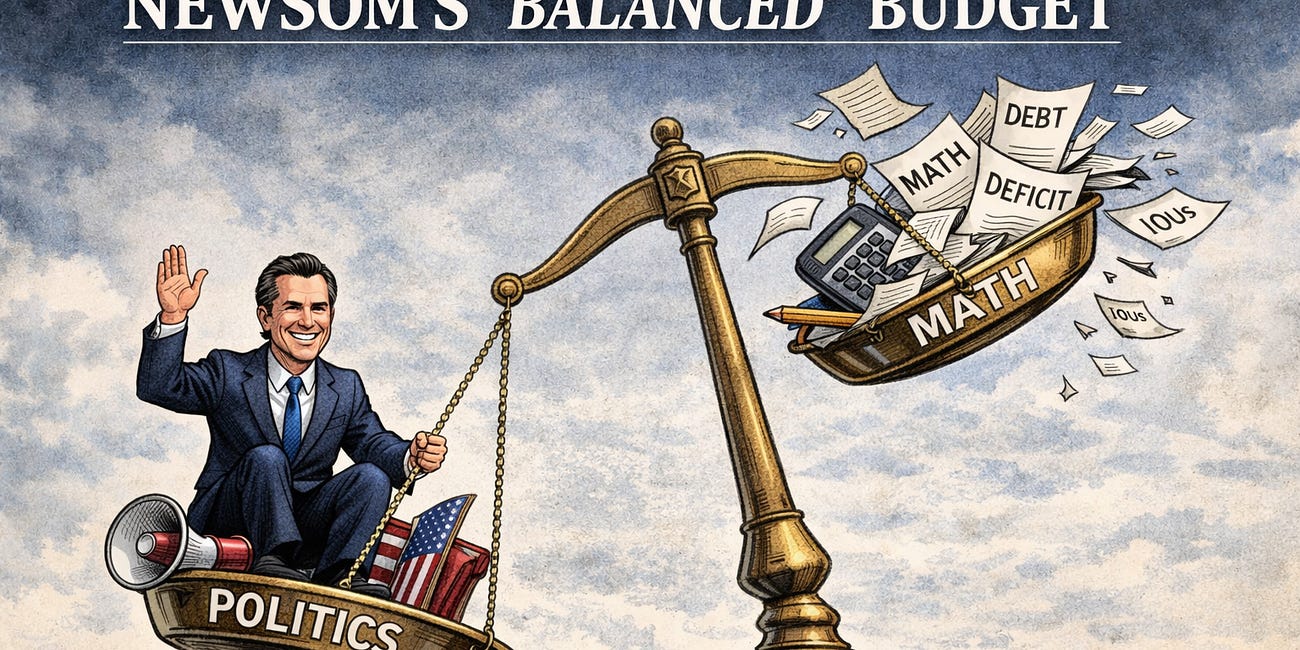 Gavin Newsom’s Fantasy Budget: A January Miracle Built on Fiction