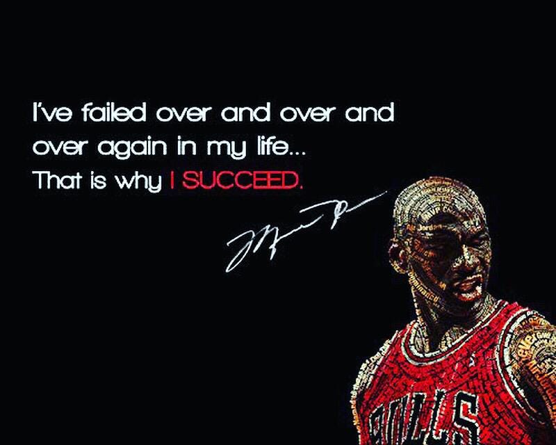 i've failed over and over again and that is why i succeed-Michael Jordan  (800x640) : r/QuotesPorn
