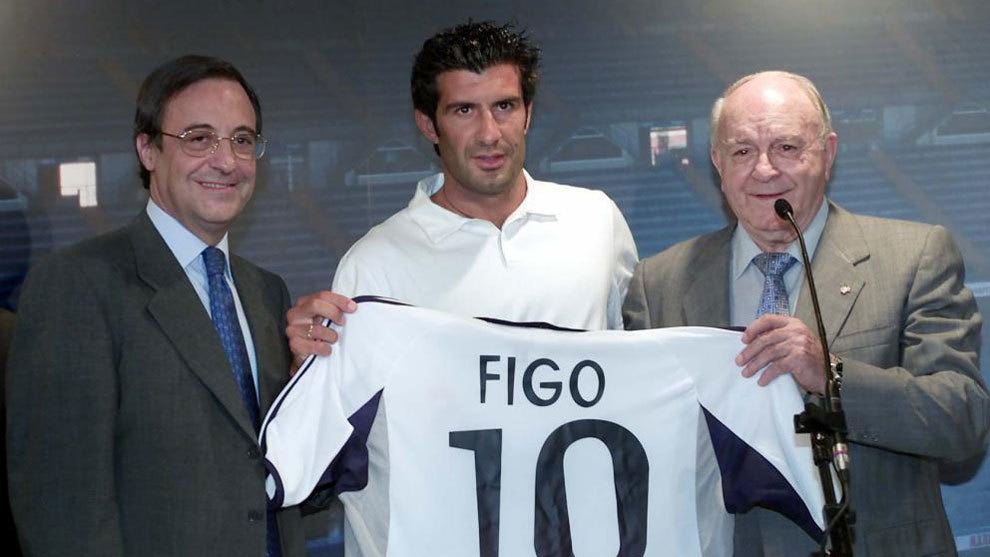 El luso, el 24 de julio del 2000, en el Bernabéu