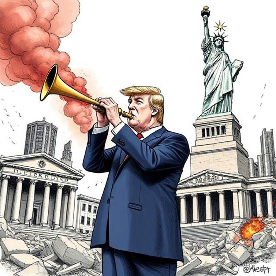 A person playing a trumpet in front of a statue of liberty

AI-generated content may be incorrect.