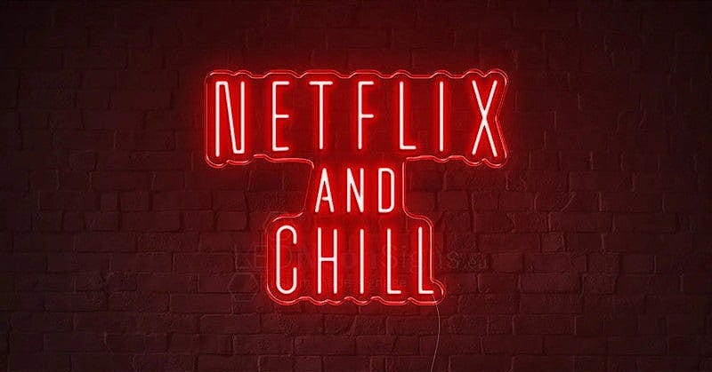 Letrero LED de neón 'Netflix and Chill' Letrero LED de neón 'Netflix and Chill'