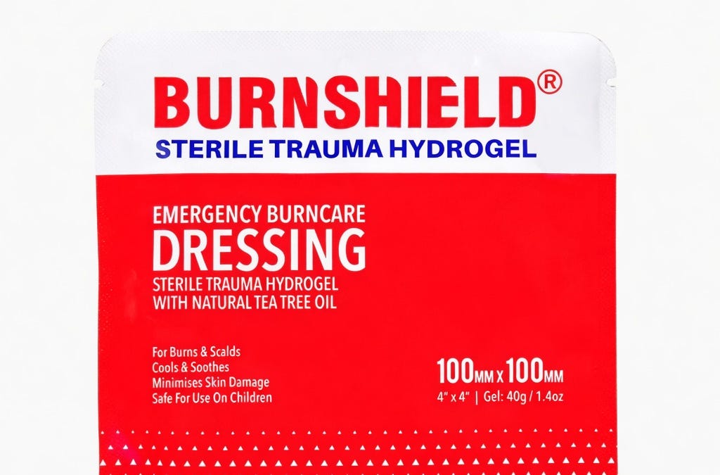 chinese dress ladies Burnshield Burngel Sachet, 1/8 oz  Burnshield USA
