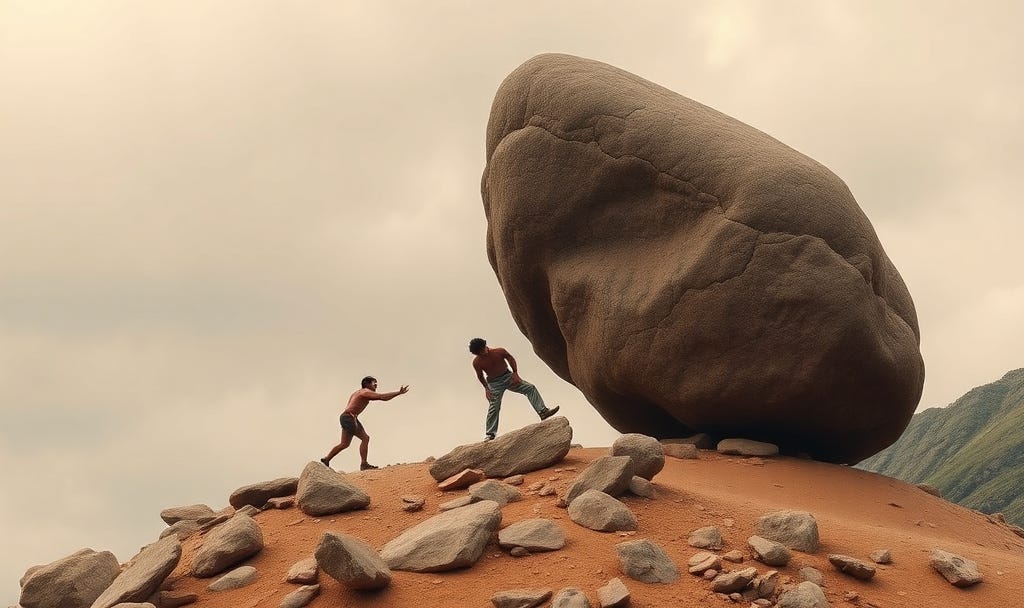 ONE-TOLOGY LIX: The Boulder Guys — A Loving Roast of Humanity’s Oldest Excuses