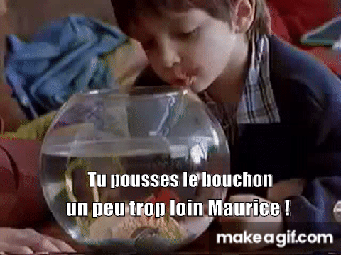Tu pousses le bouchon un peu trop loin maurice on Make a GIF