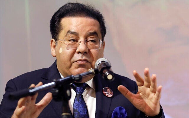 Egyptian politician Ayman Nour, a target of commercial military-grade Israeli spyware, speaks during a news conference organized by Muslim Brotherhood for former Egyptian president Mohammed Morsi, in Istanbul, on June 20, 2019. (AP Photo/Burhan Ozbilici, File) Egyptian politician Ayman Nour, a target of commercial military-grade Israeli spyware, speaks during a news conference organized by Muslim Brotherhood for former Egyptian president Mohammed Morsi, in Istanbul, on June 20, 2019. (AP Photo/Burhan Ozbilici, File)