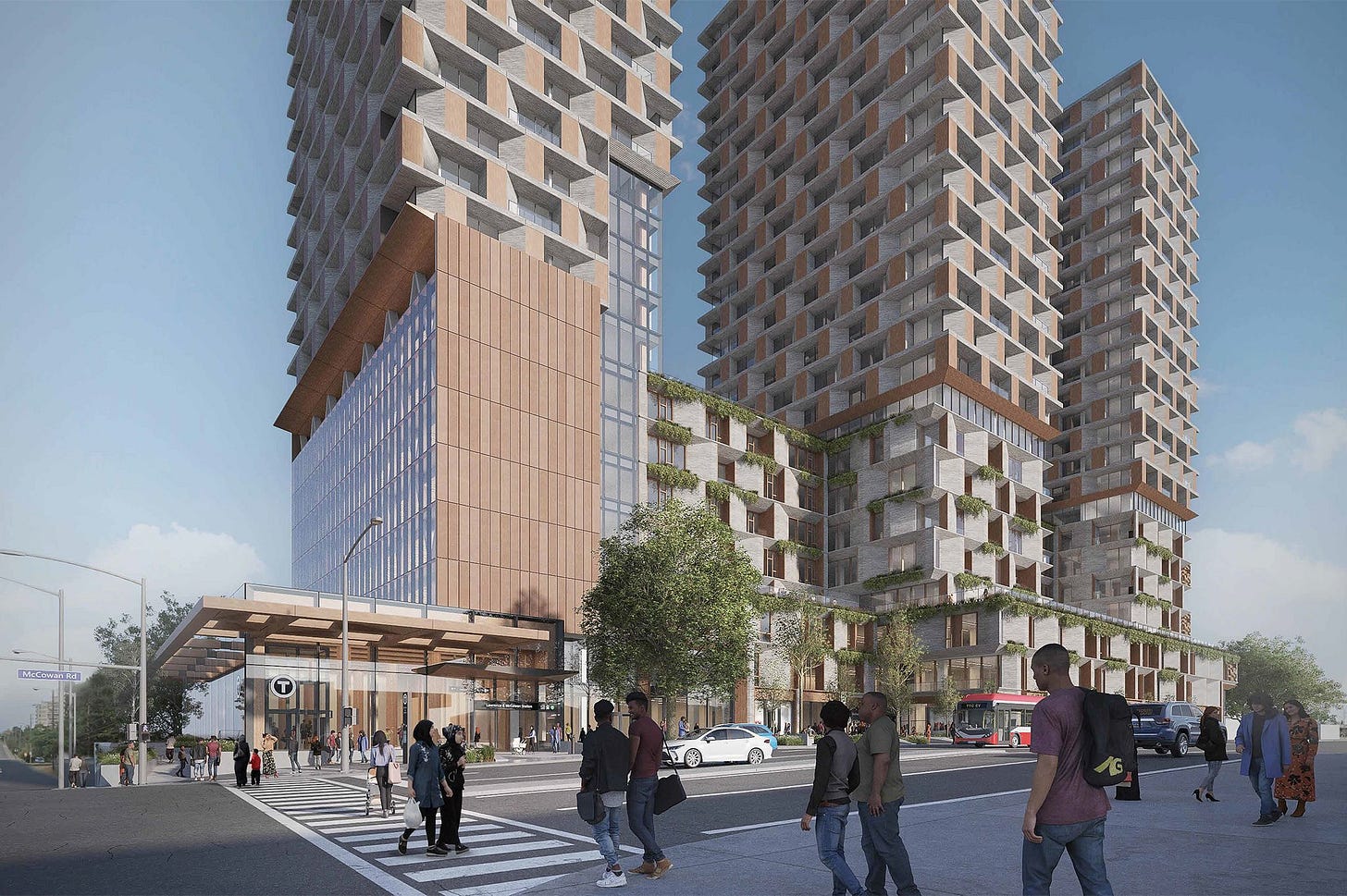 Massive multi-tower development planned to rise above new Toronto subway  station