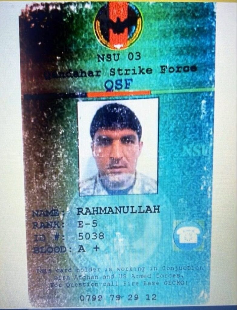 USA National Guard Killer (Rahmanullah Lakanwal) Was In Elite Afghan ...