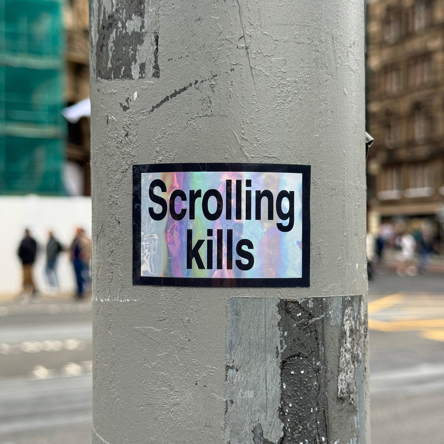 Scrolling Kills the sticker – Opal Merch Store