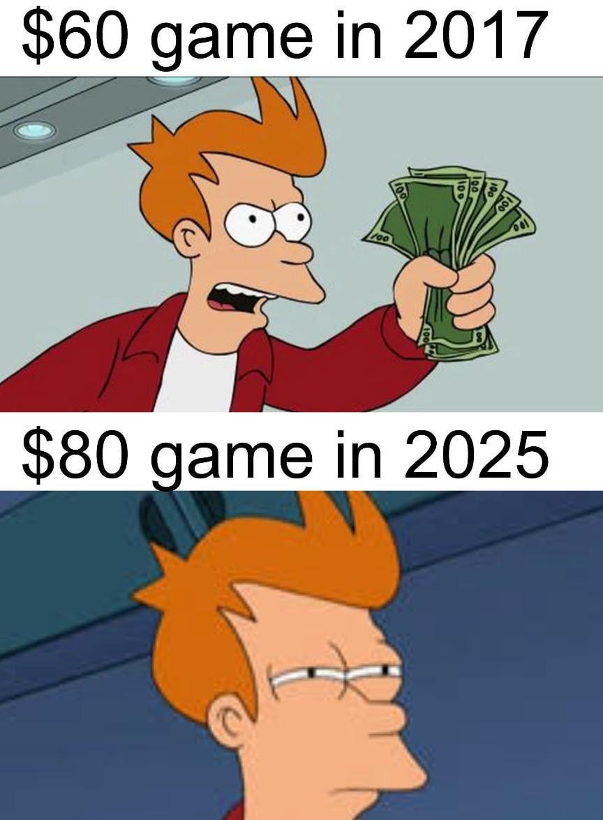 It's the same price after 8 years of inflation) : r/memes