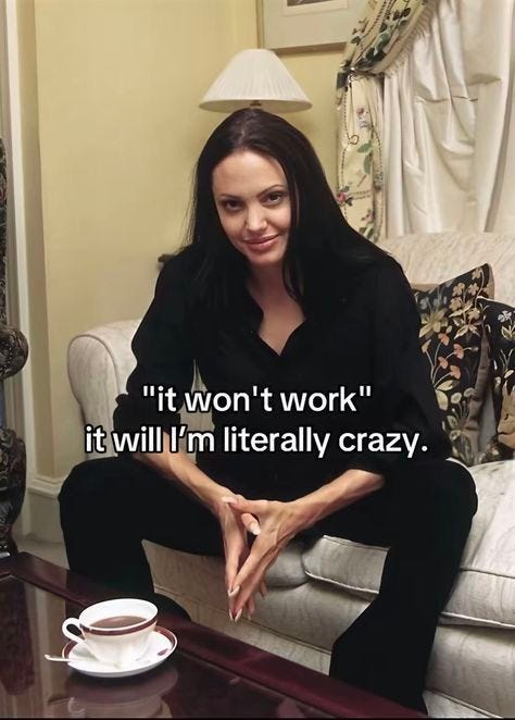 This may contain: a woman sitting on top of a couch next to a coffee cup and saucer This may contain: a woman sitting on top of a couch next to a coffee cup and saucer