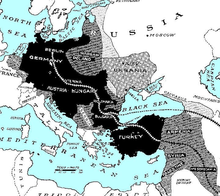 The Berlin-Baghdad railway project 1903. : r/MapPorn