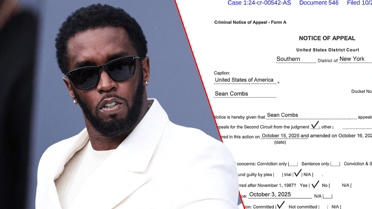 Sean "Diddy" Combs and appeal Sean "Diddy" Combs and appeal