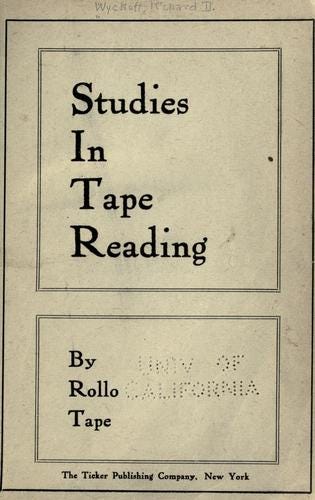 Studies in tape reading by Wyckoff, Richard Demille | Open Library Studies in tape reading by Wyckoff, Richard Demille | Open Library