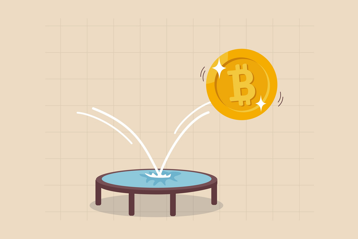Bitcoin price rebound, crypto currency bounce back to rising up after  falling down concept, golden bitcoin bounce back on the trampoline rising  up on price graph. 2800237 Vector Art at Vecteezy