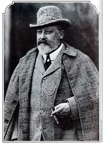 Edward VII smoking in candid photographs