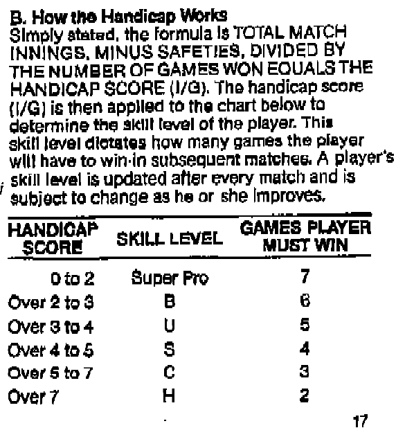 An excerpt from the 1982 version of the APA player's manual. 