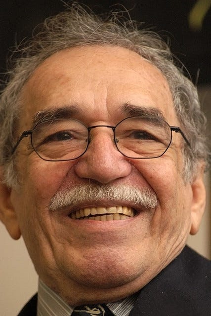 A portrait photo of Colombian author Gabriel García Márquez