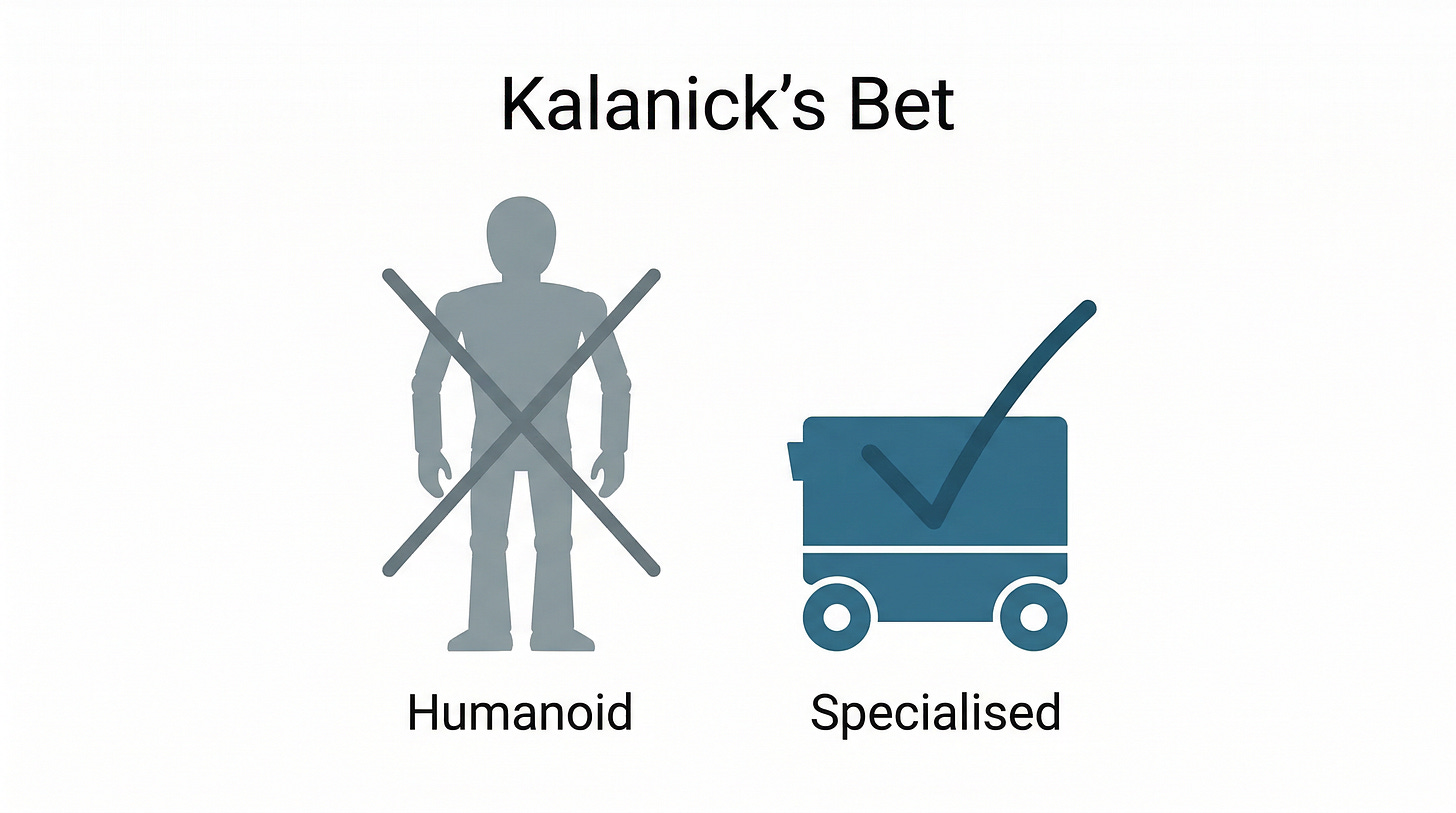 Specialised vs humanoid robots - variant A