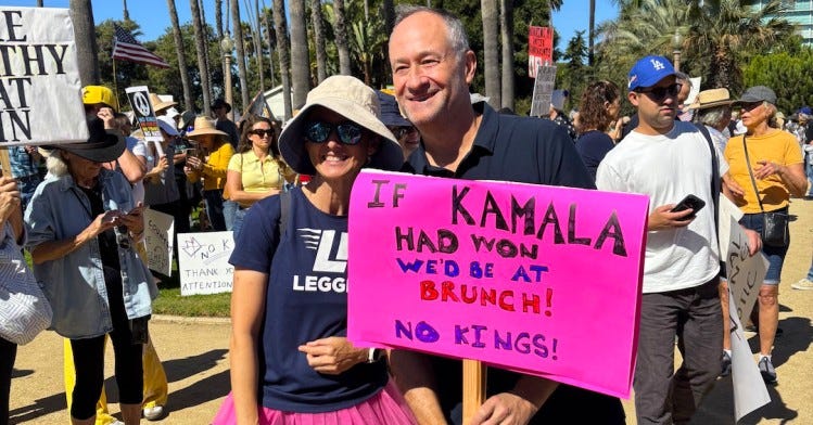 May be an image of ‎text that says '‎E THY 0 THANK ATTENTIOM اق IF L HAD KAMALA WON WE'D WE'DBE BE AT LEGG BRUNCH! NO NGS!‎'‎