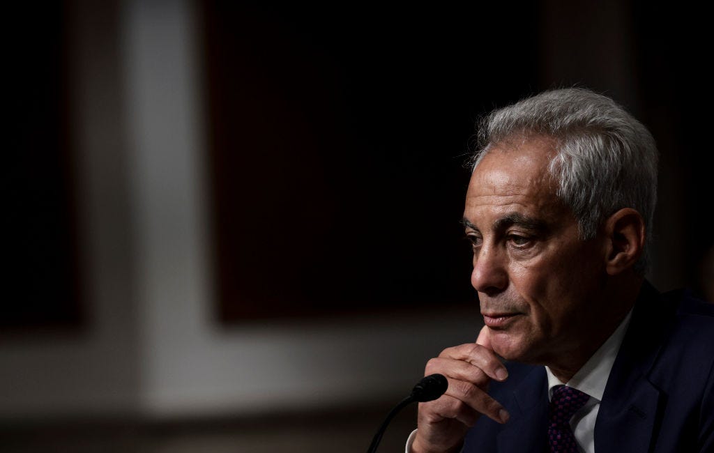 Rahm Emanuel Bows to the Left on Israel