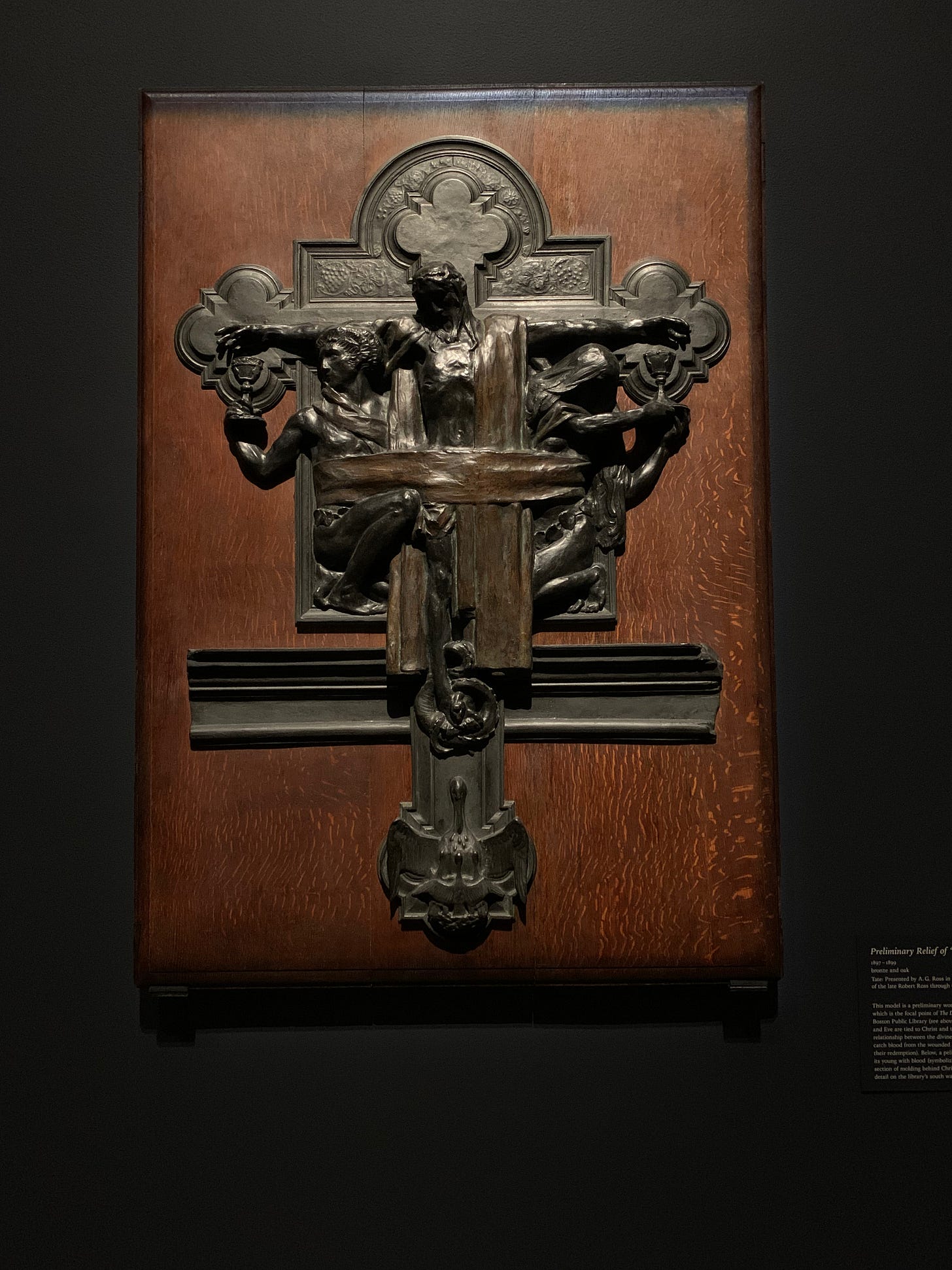Sargent’s “Preliminary Relief of Crucifixion.”