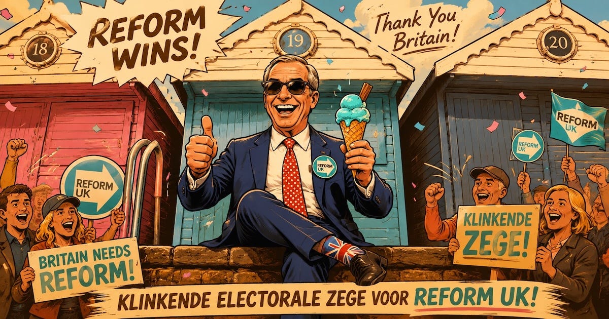 Niet meer ondenkbaar: Prime Minister Nigel Farage