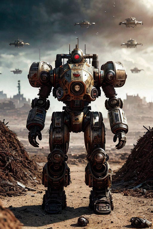 Prompt: a detailed realistic wasteland rusty robot characters, cinematic shot on canon 5d, ultra skin intricate clothes accurate hands, macro image detailed, shots, badass look, action, perfect eyes, best quality, extremely sharp focus face, analog fine film grain, post apocalyptic, cinematic, realistic, trending artstation, focus, studio photo, details, highly rutkowski, scavenger world, desert punk, space colony, sci fi art, distant city, futuristic middle eastern, intricate, busy, raw, 4k, 8k, isometric, digital smog, pollution, toxic waste, chimneys and railroads, 3d render, octane volumetrics, sf, artwork masterpiece, ominous, matte painting movie poster, golden ratio, cgsociety, epic, vibrant, production character high quality model, by Tom Bagshaw, Esao Andrews, Tara McPherson, Loundraw Prompt: a detailed realistic wasteland rusty robot characters, cinematic shot on canon 5d, ultra skin intricate clothes accurate hands, macro image detailed, shots, badass look, action, perfect eyes, best quality, extremely sharp focus face, analog fine film grain, post apocalyptic, cinematic, realistic, trending artstation, focus, studio photo, details, highly rutkowski, scavenger world, desert punk, space colony, sci fi art, distant city, futuristic middle eastern, intricate, busy, raw, 4k, 8k, isometric, digital smog, pollution, toxic waste, chimneys and railroads, 3d render, octane volumetrics, sf, artwork masterpiece, ominous, matte painting movie poster, golden ratio, cgsociety, epic, vibrant, production character high quality model, by Tom Bagshaw, Esao Andrews, Tara McPherson, Loundraw