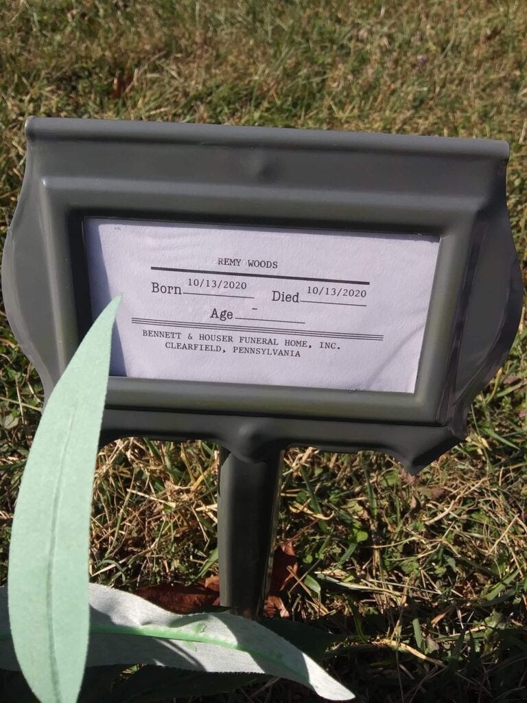 Temporary Grave Marker