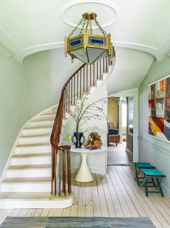 The entry stairs