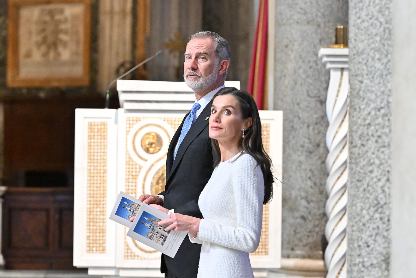 King Felipe VI and Queen Letizia of Spain in rome