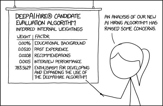 2237: AI Hiring Algorithm - explain xkcd