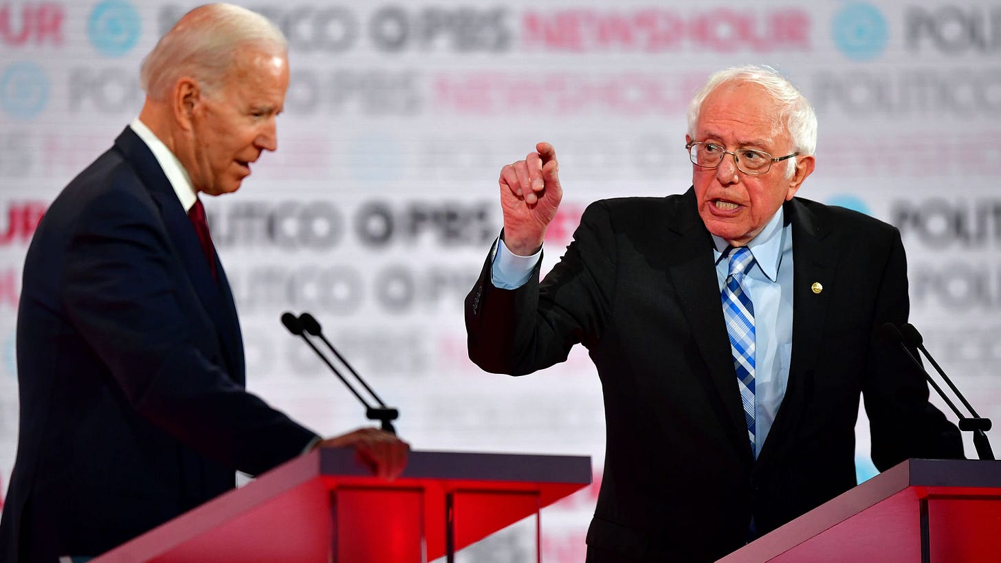 Biden and Sanders