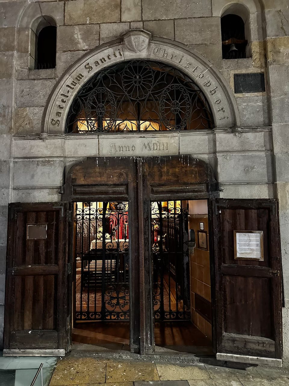 The Chapel of Saint Christopher of Regomir in Barcelona, Spain
