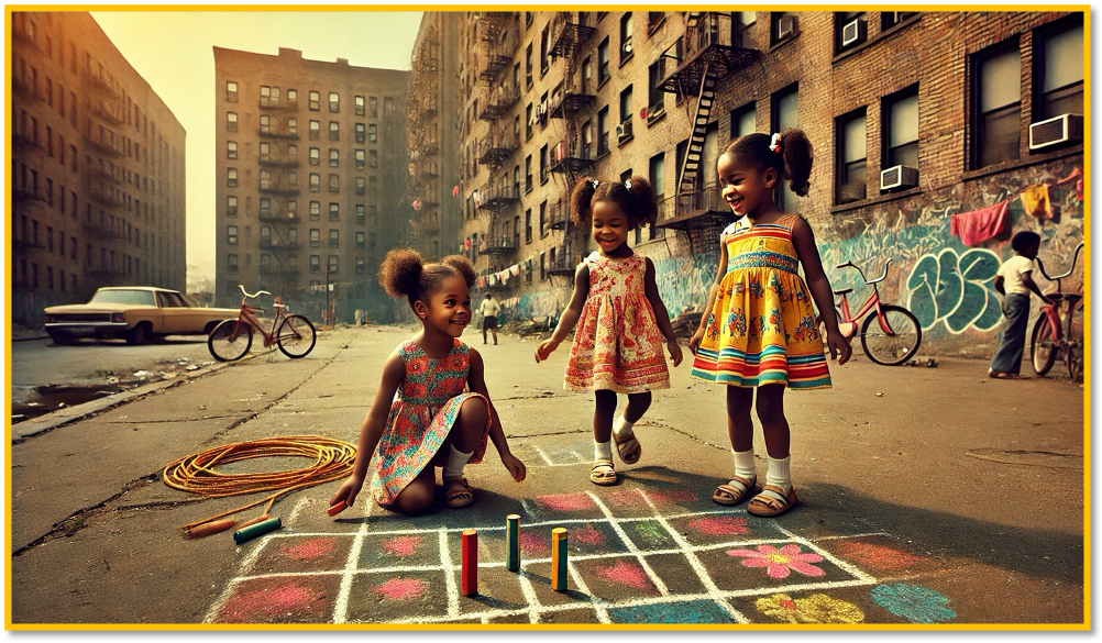 A group of girls playing a game

Description automatically generated