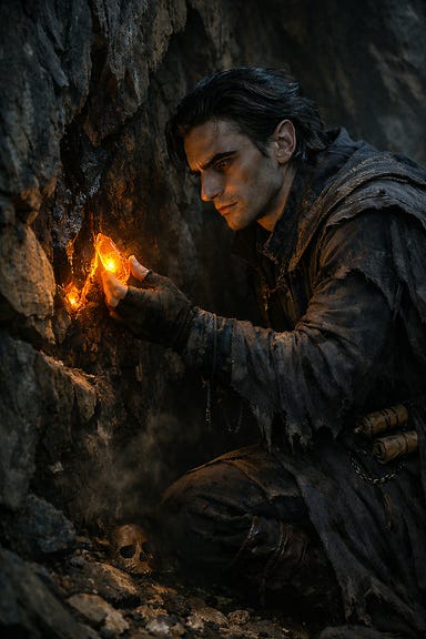 Kasimir finds amber shard