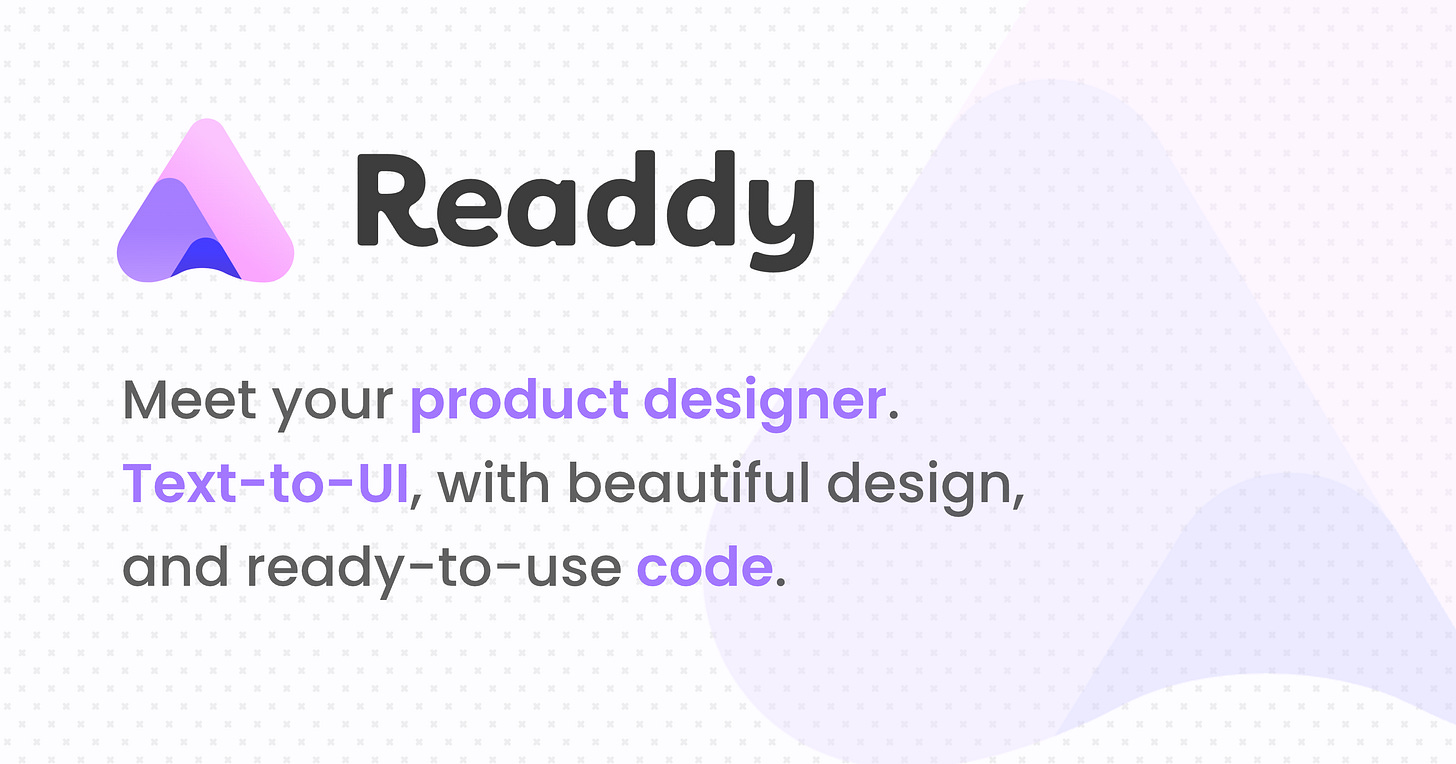Readdy: Your AI Product Designer