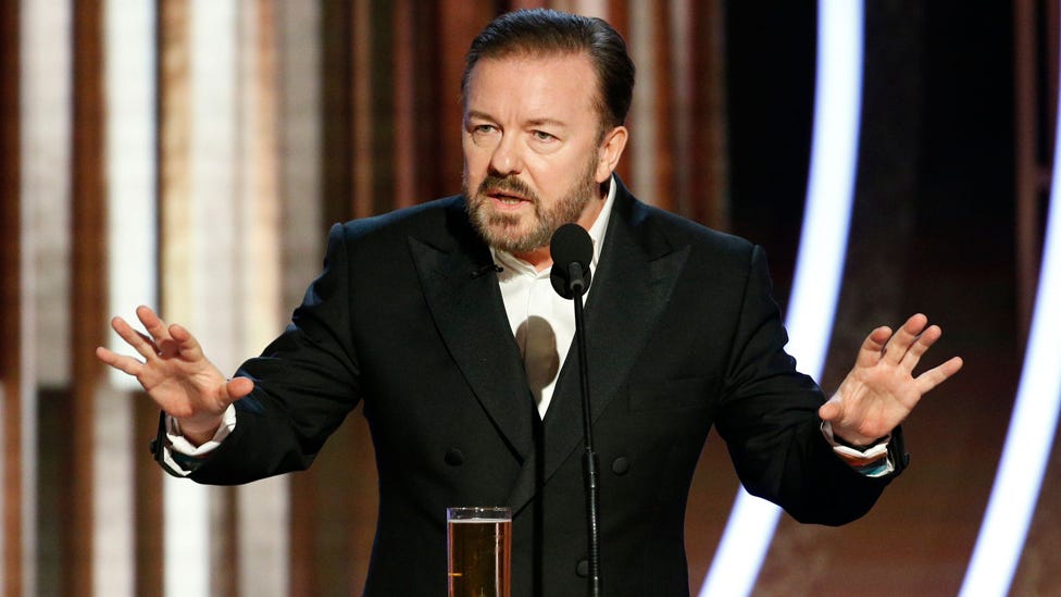 Golden Globes 2020: Ricky Gervais's best jokes and other highlights - BBC  News