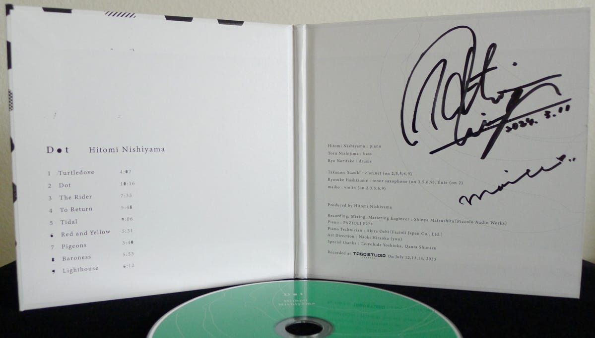 Nishiyamaページ Hitomi Nishiyama: Dot - by Brian McCrory - Jazz of Japan