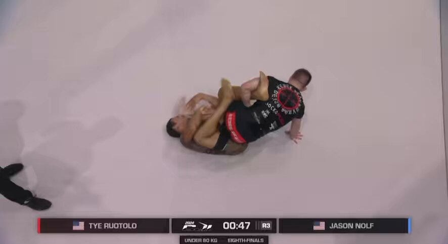 MMA Mania on X: "Tye Ruotolo taps Jason Nolf! #CJI https://t.co/66ZzwB9GmM"  / X