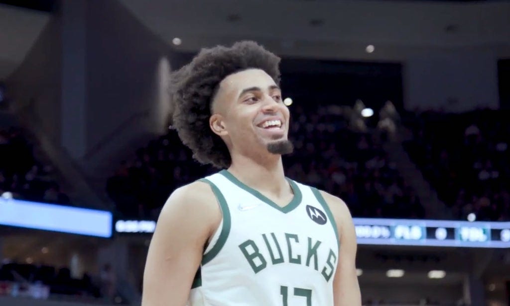 Bucks forward Jordan Nwora, a 2020 second-round pick, is shooting 39% from outside this season. Bucks forward Jordan Nwora, a 2020 second-round pick, is shooting 39% from outside this season.