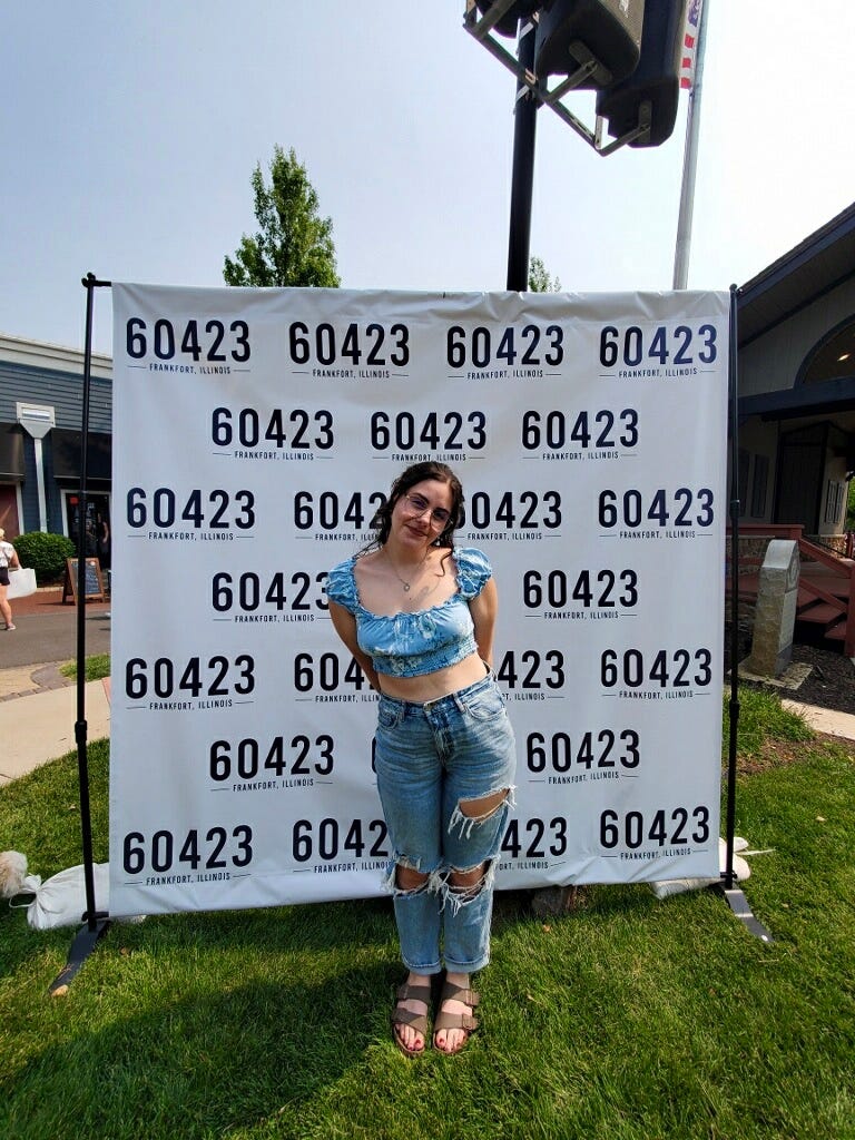 My town threw me a birthday party! JK todays date is our area code LOL