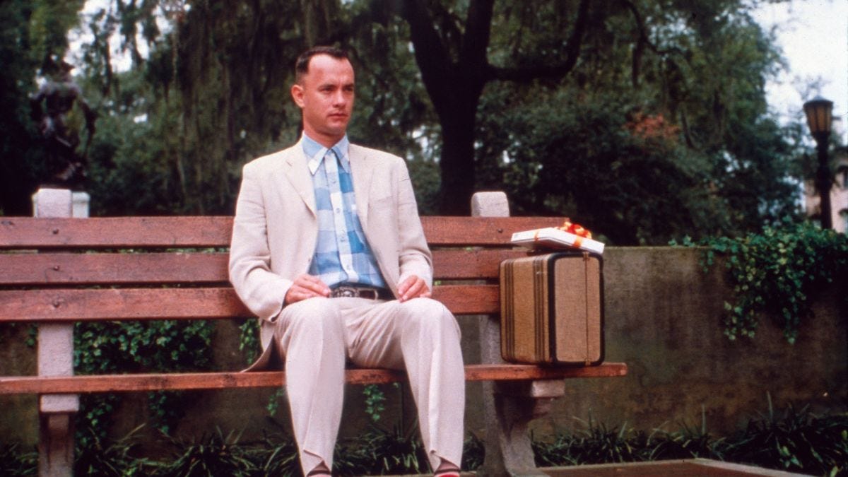 Tom Hanks admits doubts over 'Forrest Gump' bus bench scenes ...