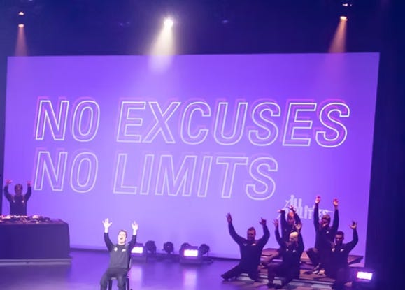 LE SPECTACLE NO EXCUSES NO LIMITS – AUCUNE EXCUSE, AUCUNE LIMITE DU 5 AU 7 JUIN