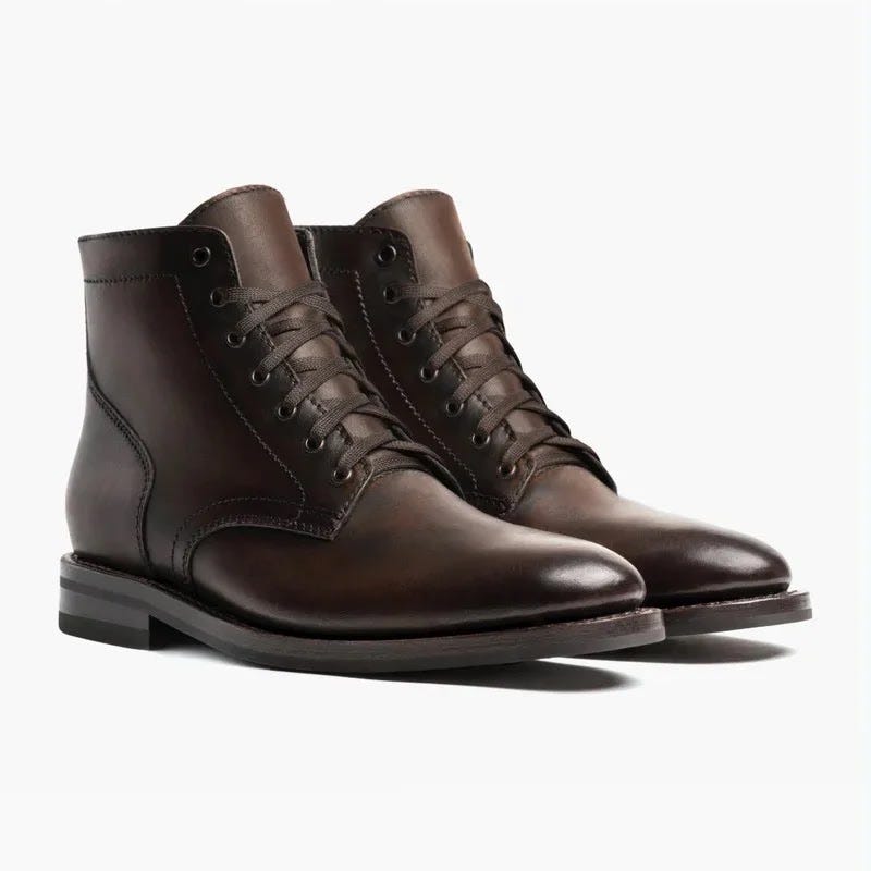 Plain-toe boots for Dads